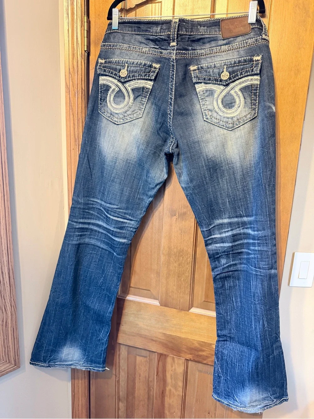 Big Star Women's Blue Faded Flare Jeans - Picture 1 of 5